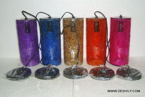 Red Colorful Wall Lamp Pipe Shape