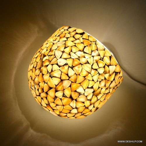 Yellow Seap Glass Up-lighter, Antique Glass Up-lighter Light Source: Energy Saving