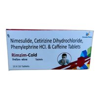 Tabuletas da cafena do Phenylephrine HCL do Dihydrochloride de Nimesulide Cetirizine