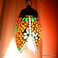Multicolor Antique Shape Glass Mosaic Wall Hanging