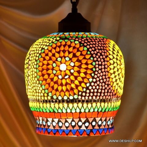 Multicolor Mosaic Handmade Glass Wall Hanging