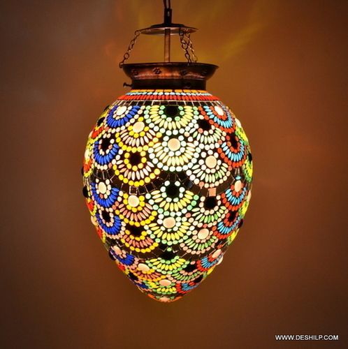 Multicolor Glass Decoration Lamp Diwali Festival Hanging Lamp Light Source: Energy Saving