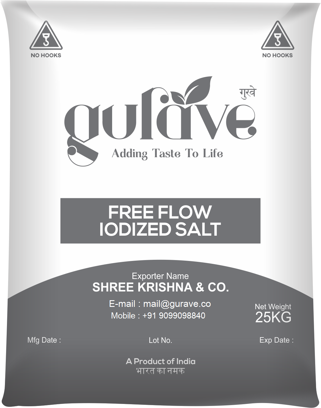 Triple Refined Free Flow Salt