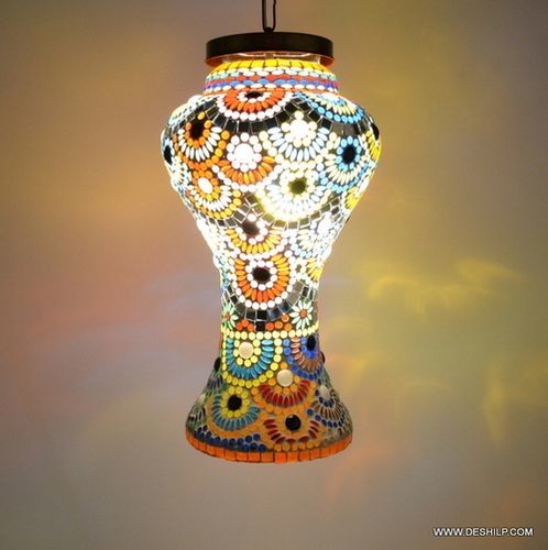 Multicolor Light Hand Painted Hanging Light Glass Hanging Lamp Hanging Light Source: Energy Saving