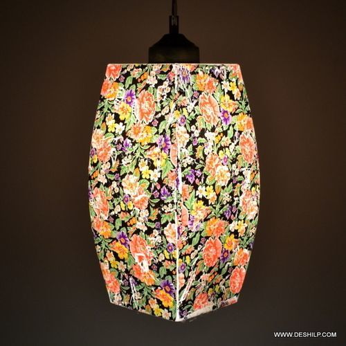 Multicolor Printed Glass Decor Wall Hanging