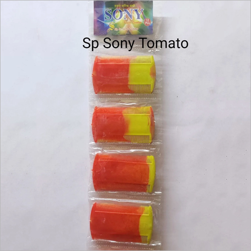 SP Sony Tomato Lice Comb - Fine Grade Plastic, Multi-Color Design | Efficient Hair Setting and Lice Removal for All