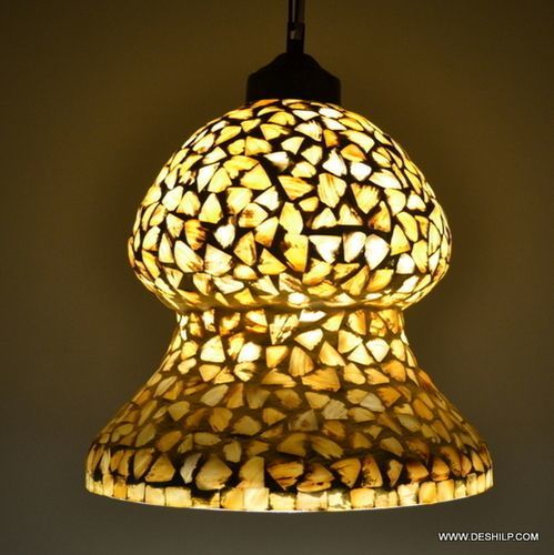Yellow Seap Glass Hanging
