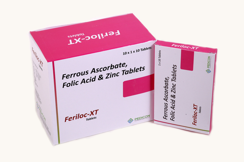 Ferrous Ascorbate 100, Folic Acid 1.5& Zinc Sulphate 61.8 Generic Drugs