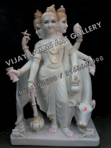 Marble Dattatreya Statue