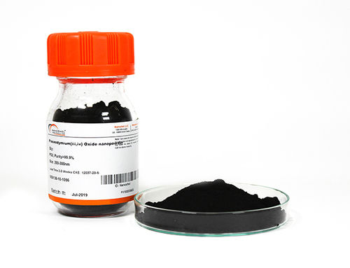 Dark Brown/Black Praseodymium Oxide Nanoparticles