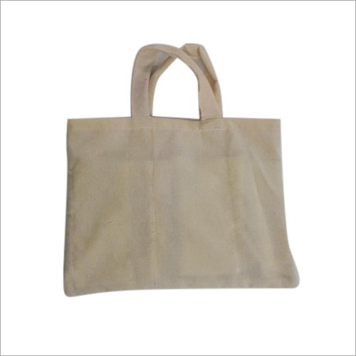 Cotton Vegetable Bags - Cotton Material, Various Sizes Available, Off White Color - Plain Design with Handles