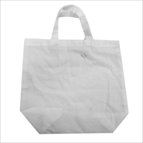 Plain Cotton Carry Bags - Cotton Material, Various Sizes Available, White Color | Plain Design with Sturdy Handles for Easy Carrying
