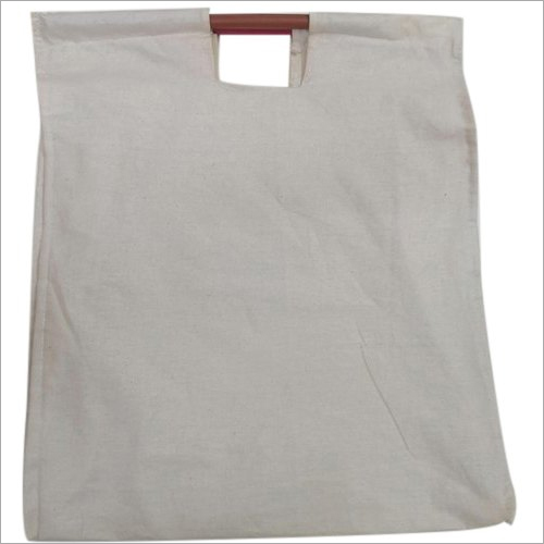 Fancy Plain Cotton Bags - Cotton Fabric, Various Sizes Available, White Color | Simple Design for Versatile Use