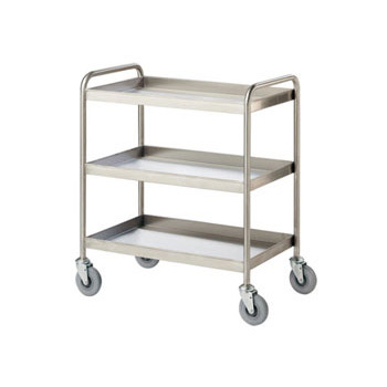 Medicine Trolley - Stainless Steel, 36x18x30 Inches | Durable Shelves, Easy Maneuverability, Swivel Wheels