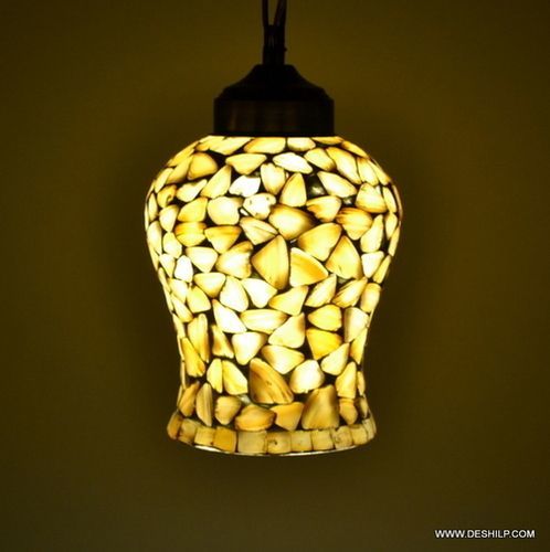 Yellow Small Glass Seap Decor Wall Hanging