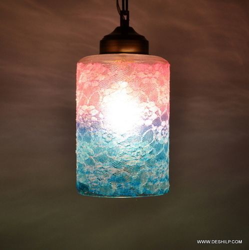Multicolor Decor Glass Candle Gifts Home Decor, Outdoor Or Indoor Lighting Light Source: Energy Saving