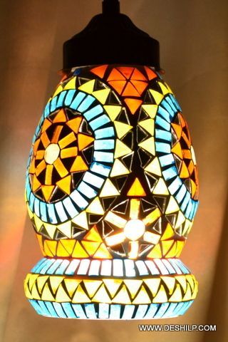 Multicolor Mosaic Handmade Glass Wall Hanging