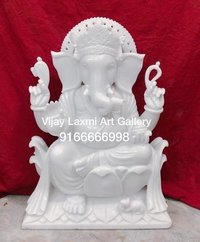 White Ganesha Idols