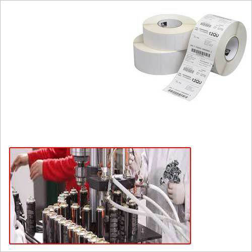 Printed Barcode Label For Cosmetic Industry - Color: White