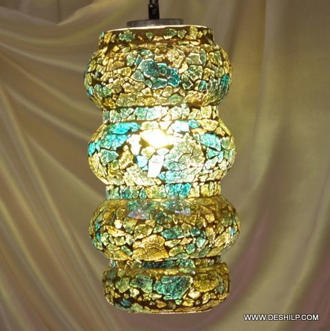 Green And Blue Ring Shape Wall Hanging