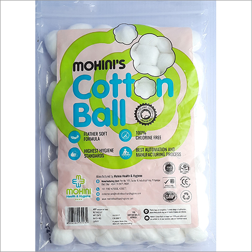 100 Percent Chlorine Cotton Ball