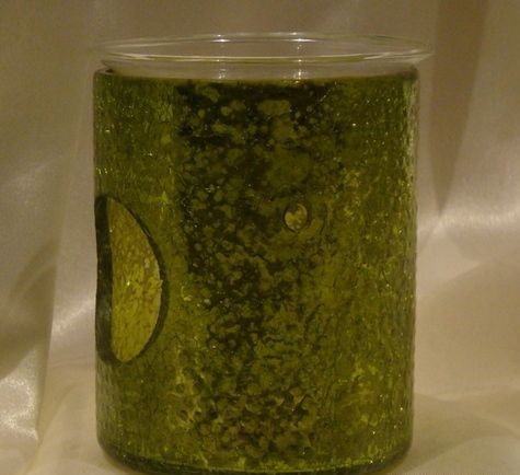 GREEN GLASS AROMA OIL BURNERS