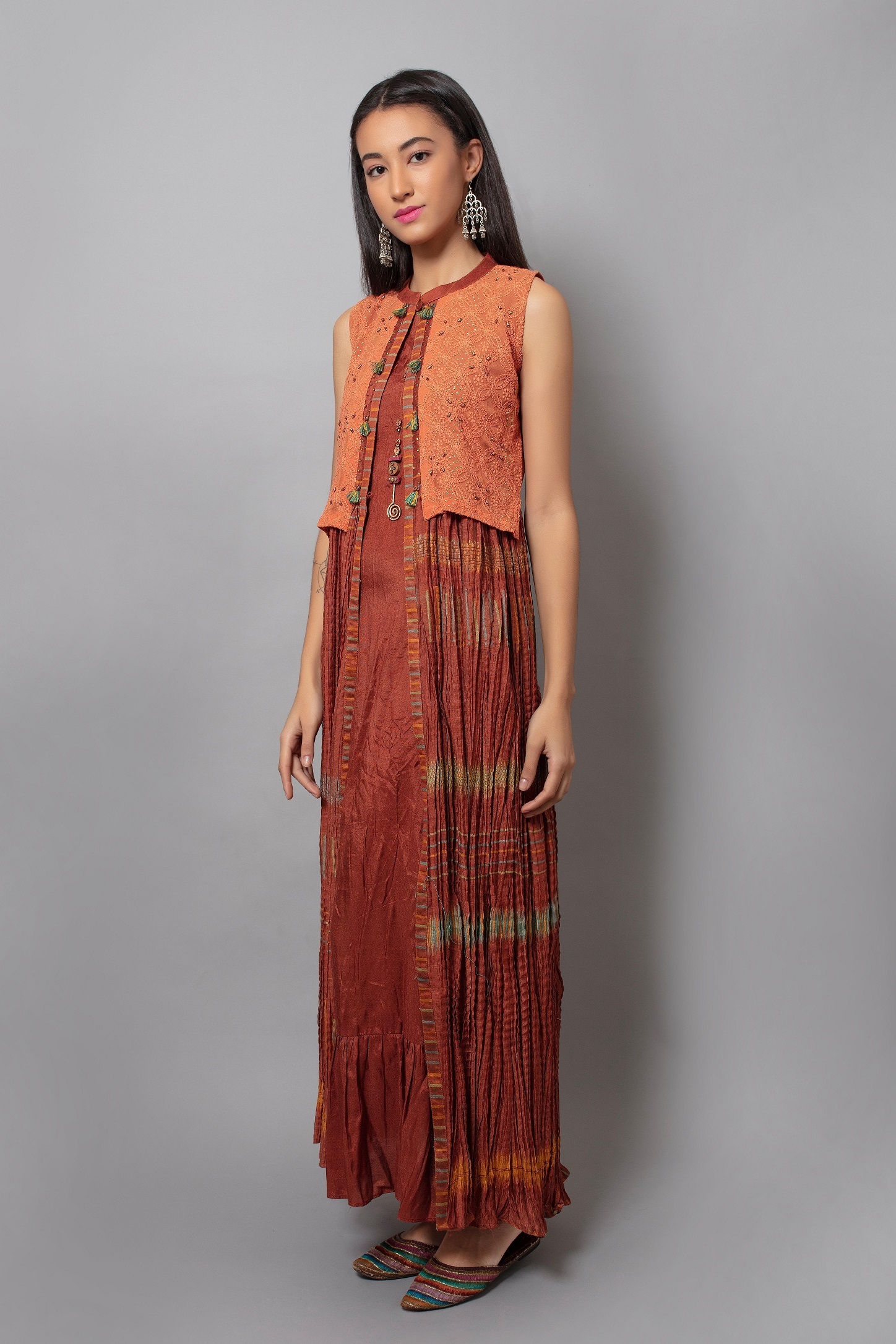 Designer Jacket Style Kurti