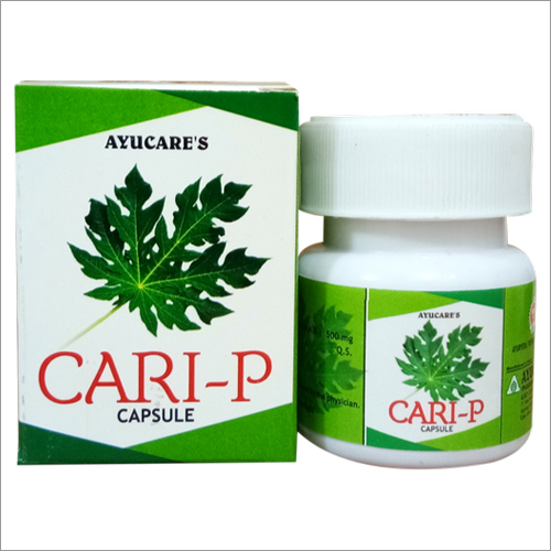 Ayurvedic Medicine Papaya Leaf Extract Cari-P Capsule For Dengue