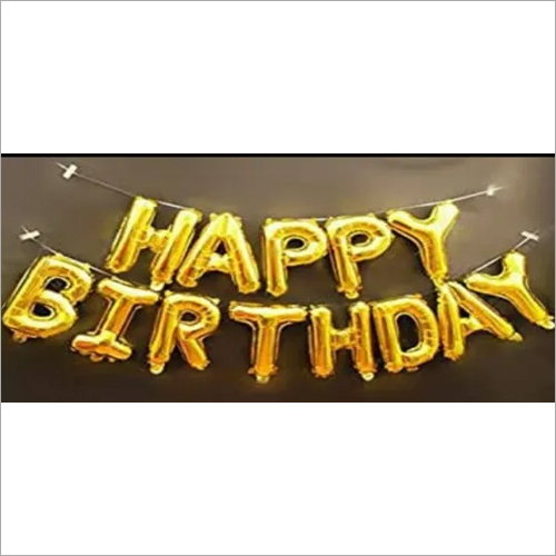 Birthday Foil Balloon - Golden Color, Non-Toxic Material | Ideal for Birthday Party Celebrations, Perfect for Festive Decor