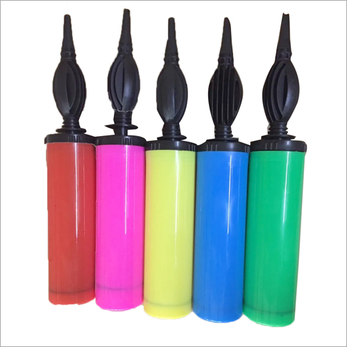 Plastic Balloon Pump - Plastic Material, Standard Size, Available in Multiple Colors | Ideal for Inflating Balloons