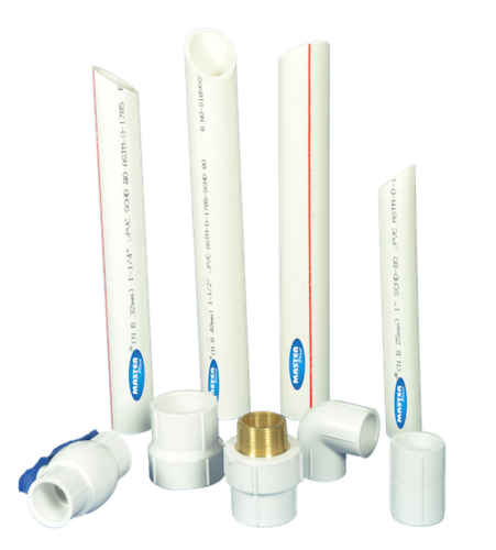 White Plumbing Pipe And Fittings
