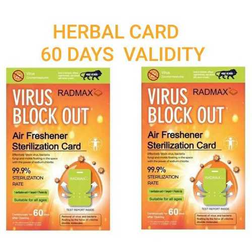 Herbal disinfection card