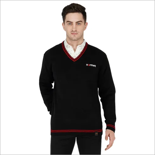 Acrylic Navy Blue Staff Uniform Sweater