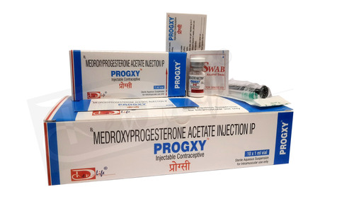 Progesterone injection