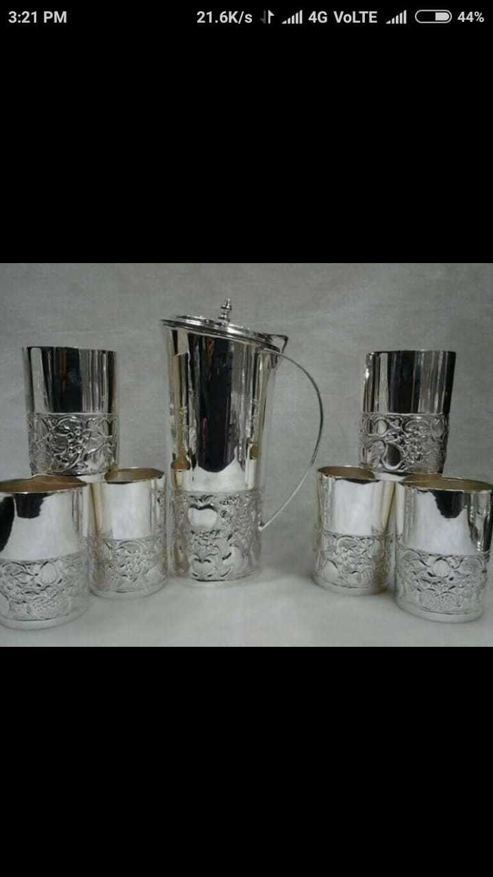 925 Silver Article Jug Set