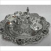 925 Silver Article  Pooja Thali Set