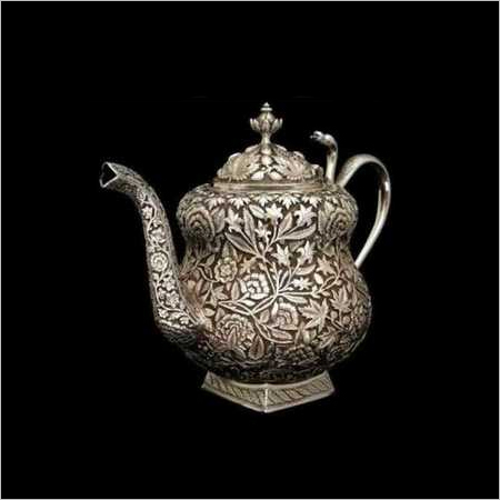 Polished 925 Silver Article Teapot