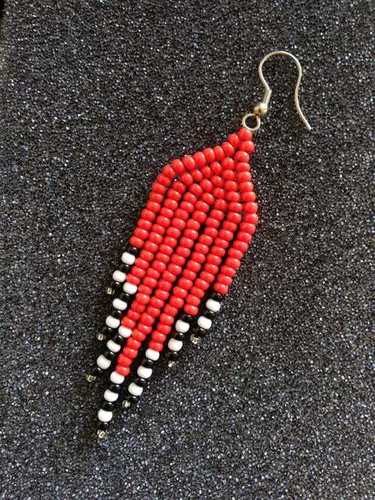 Fringes Beaded Earrings