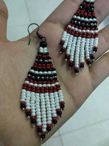 Fringes Beaded Earrings