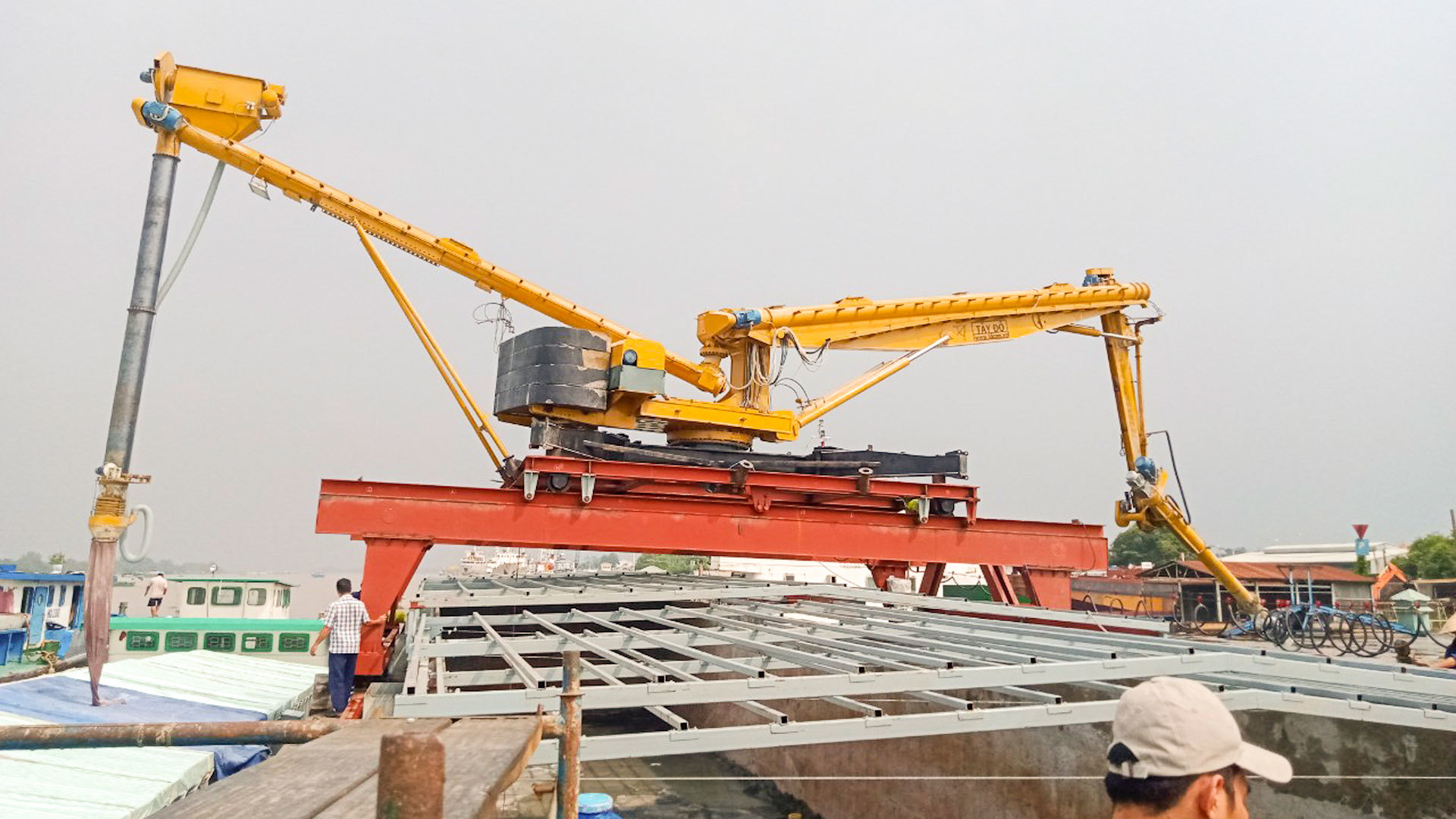 Cement Ship Unloader Use Cylinder Hydraulic