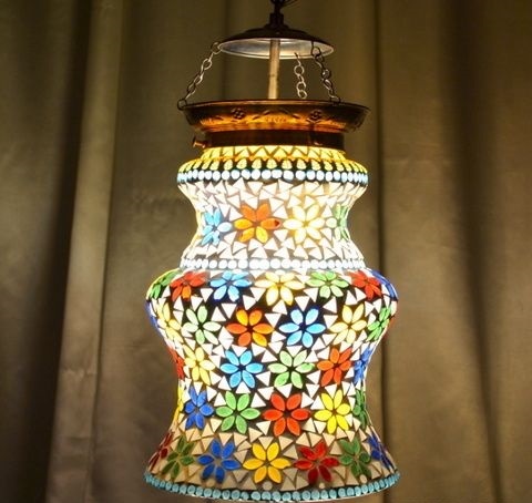 Multicolor Mercury Glass Beautiful Wall Hanging