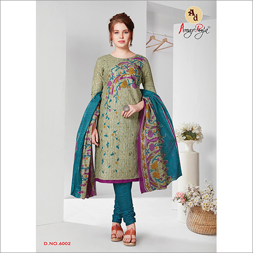 Ladies Printed Churidar Suit By SHANTI CLOTH EMPORIUM