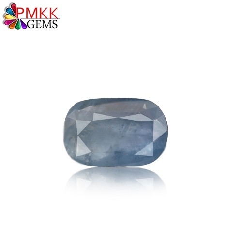 Online Blue Sapphire - 8.28 Carat Oval Blue Sapphire, Untreated, Spiritual Ornaments, Name Fame Wealth Enhancer