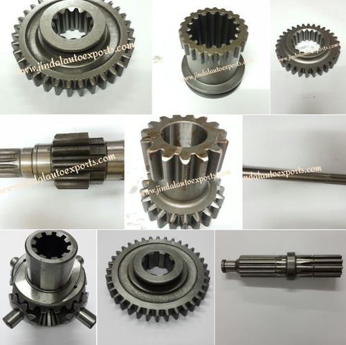 Ace Crane Bull Pinion Shaft - Steel Material, 14-12-17 Teeth Size | Smooth Finish, Rust Proof, Ideal for Industrial Crane Usage