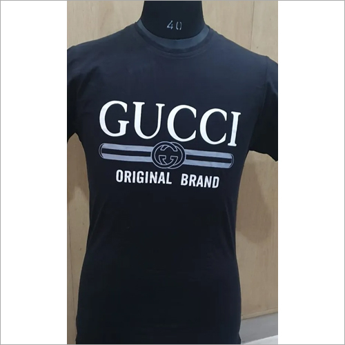 Mens Round Neck Printed T Shirt