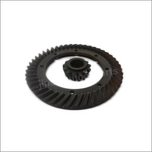 Escorts Hydra Crane Crown Wheel and Pinion - Alloy Steel (20MnCr5) Hardness 58-60 HRC Smooth Finish Corrosion Resistant Rust Proof Box Packaging
