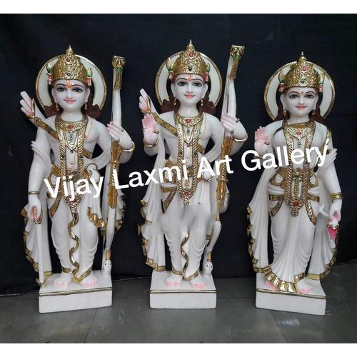 Ram Darbar Marble Statue - Color: White