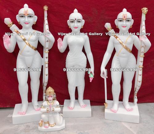 White Marble Ram Darbar Sculpture