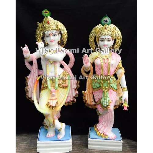 Radha Krishna Marble Statue