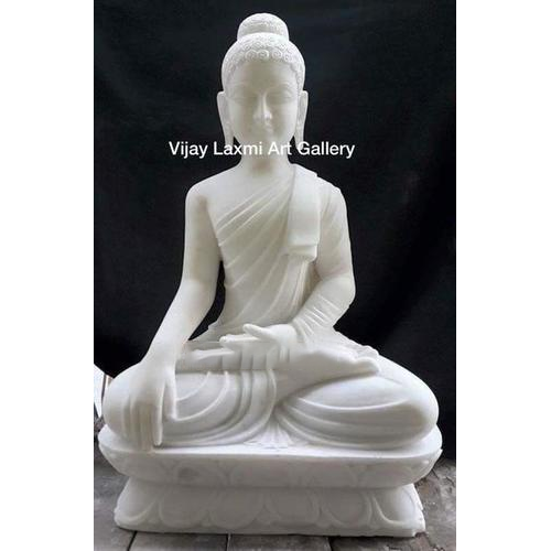 Marble Buddha Moorti - Color: White